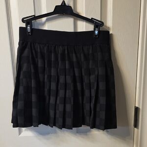 JoyLab Black Checkered Mini Skirt